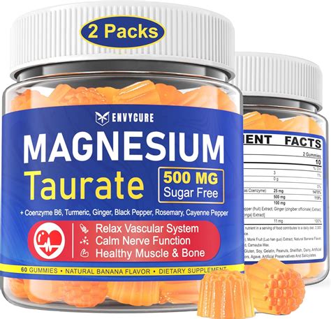 Amazon Magnesium Supplement Gummies With Magnesium Taurate Mg