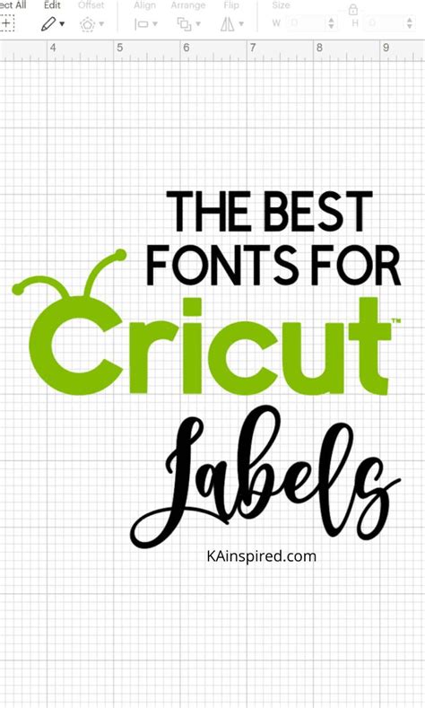 Best Cricut Fonts For Labels Artofit