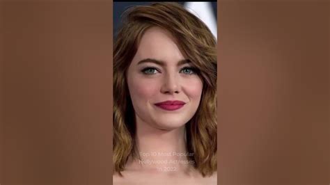 Top 10 Most Popular Hollywood Actresses In 2022 Youtube