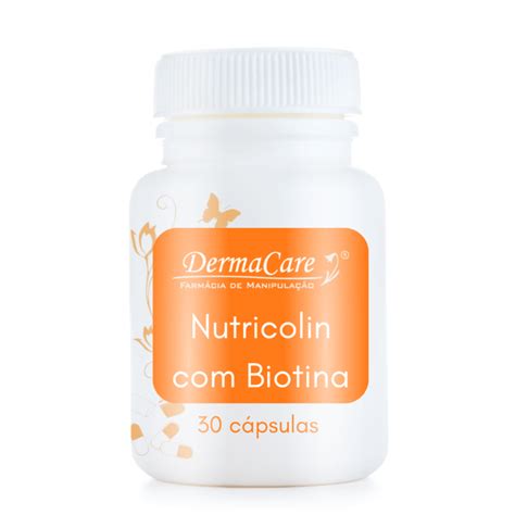 Nutricolin Mg C Biotina Cabelo Pele E Unhas C Psulas