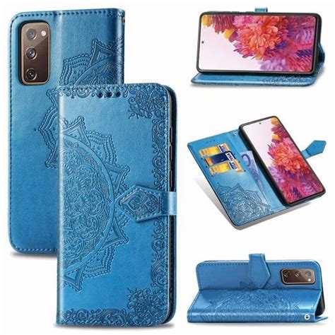 Coque Samsung Galaxy S20 FE 5G Mandala Fleur Motif Cuir Porte Cartes