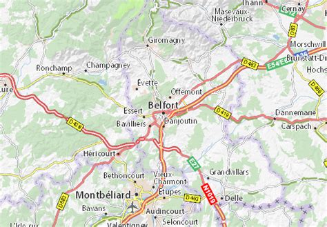 MICHELIN Belfort map - ViaMichelin