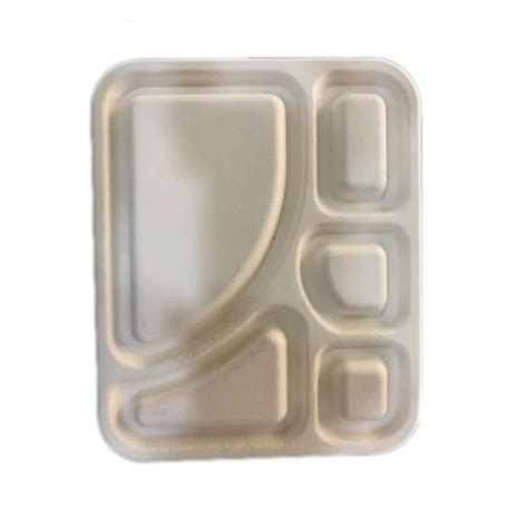 Rectangular White Disposable Compartment Thermocol Plate For Event And