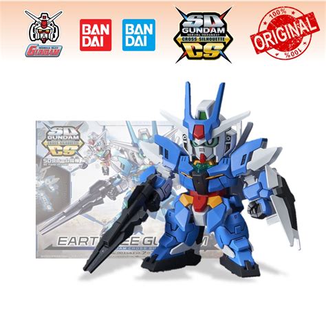 Bandai Sd Gundam Cross Silhouette Earthree Gundam Model Kits Shopee