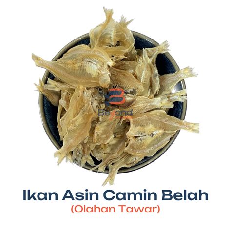 Jual Ikan Asin Camin Belah Tawar Ikan Asin Kerupuk 250Gr Shopee