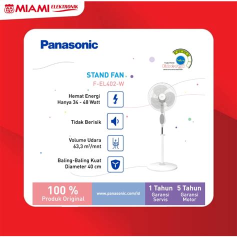 Jual Panasonic F El W Kipas Angin Berdiri Stand Fan Shopee