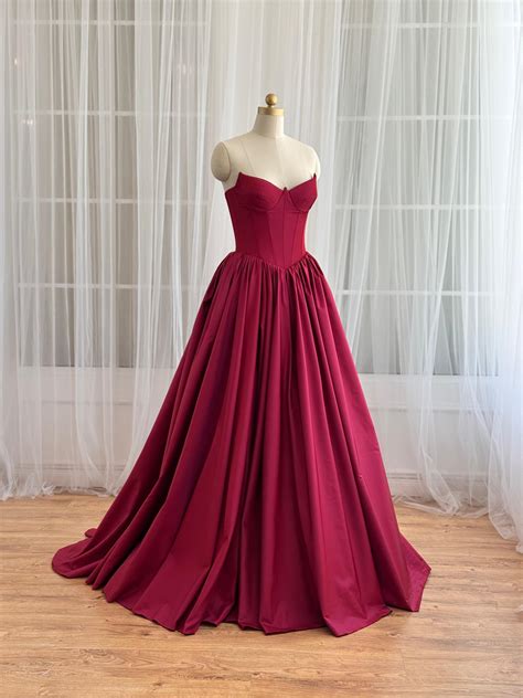 Ruby Beneath Sky Gown - Teuta Matoshi