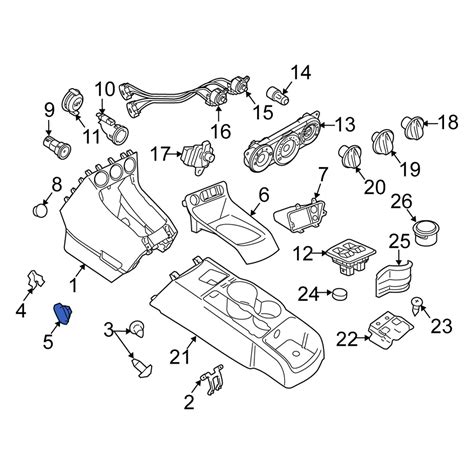 Ford Oe 2t1z6120806a Console Clip