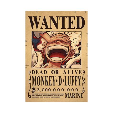 Poster One Piece Truy N Poster Wanted One Piece K Ch Th C A M U