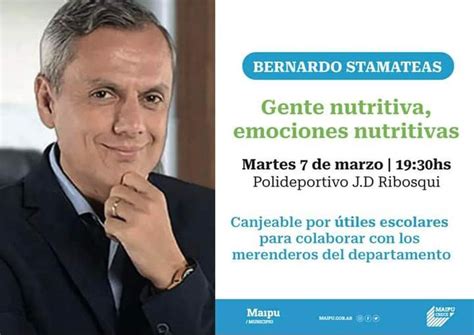 Maip Presenta A Bernardo Stamateas Con Su Conferencia Gente Nutritiva