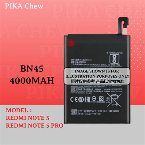 PIKA Compatible With BN45 Battery Bateri Xiaomi Redmi Note 5 Note 5