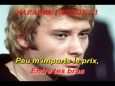 KARAOKE JOHNNY HALLYDAY Rivière ouvre ton lit live rare KARAOKE