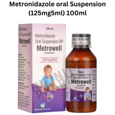 Metronidazole Oral Suspension 125mg 5ml 100ml At 40 Bottle In Surat