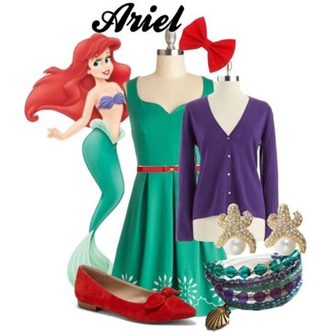 Disneybound Ariel By A Little Bolt Of Life On Polyvore Featuring Jones New York Sole Society