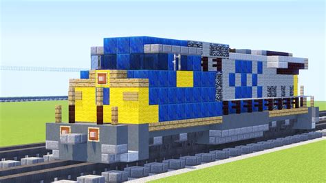 Minecraft Csx Ge C W Locomotive Tutorial Youtube