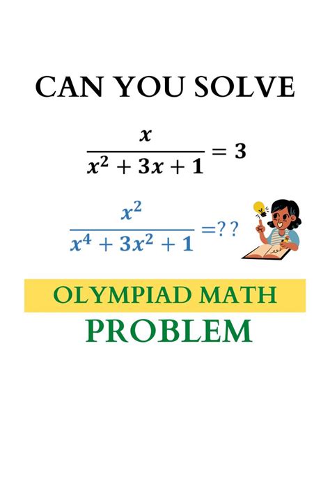 A System Of Pre Math Nonlinear Equation Math Olympiad Training 2024