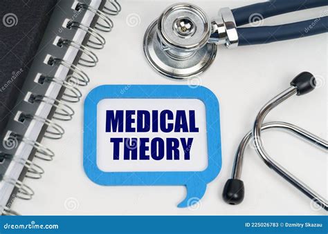 On The Table Is A Stethoscope A Diary And A Sign With The Inscription
