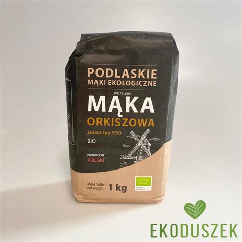 BIOLIFE MĄKA ORKISZOWA JASNA TYP 550 BIO 1 KG Sklep