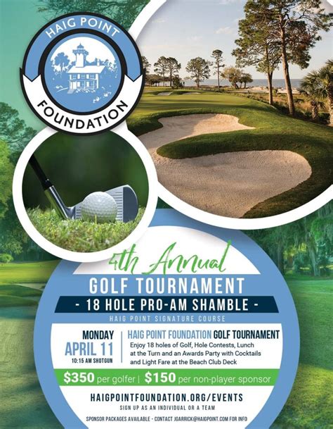 4TH ANNUAL CHARITY GOLF TOURNAMENT HiltonHead