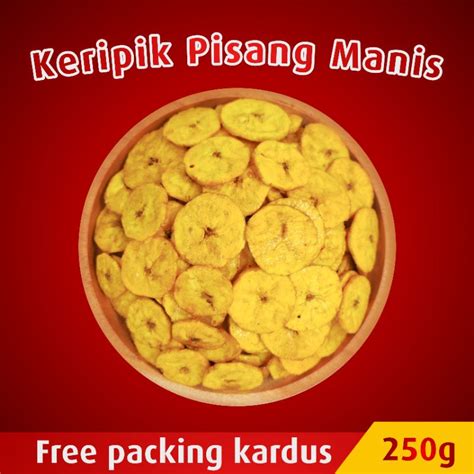 Jual Keripik Pisang Koin Rasa Manis Kiloan 250 Gram Shopee Indonesia