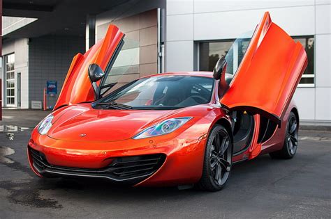 C Color Mclaren Mp Naranja Superdeportivo Volc N Fondo