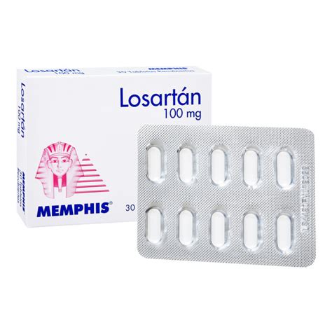 Losartan 100 Mg 30 Tabletas Mp Farmaprime