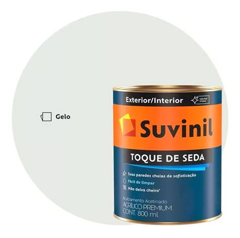 Tinta Acetinada Toque De Seda Suvinil Ml Branco Gelo