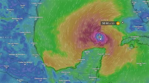 Hurac N Milton Yucat N Alertas De Alejamiento Naranja Y Amarilla