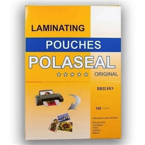 Polaseal para Plastificação Ofício 222 x 336 x 0 07mm pt c 10 Unid