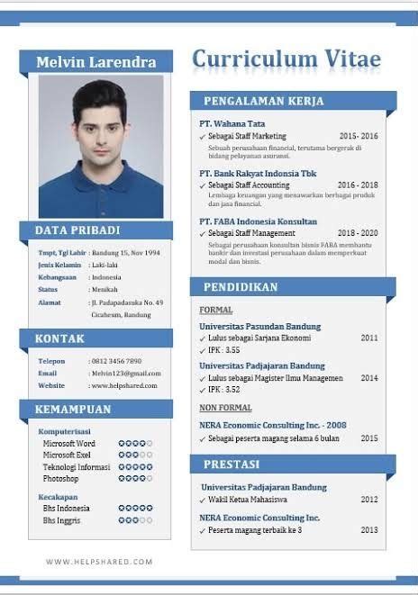 Pin Oleh Riri Novianti Di Loker Creative Cv Template Desain Cv