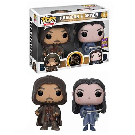 Funko Pop Lord Of The Rings Senhor Dos Aneis Aragorn Arwen 2 Pack