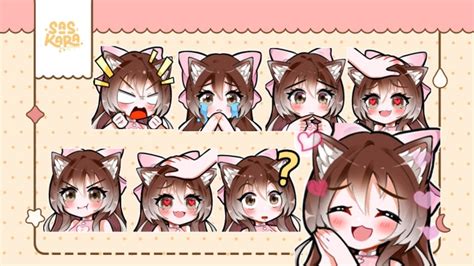 Draw Custom Cute Twitch Discord Emotes Or Sticker For You By Saskara