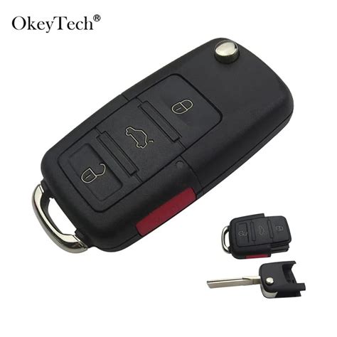 OkeyTech carcasa para llave de coche carcasa con botones de pánico