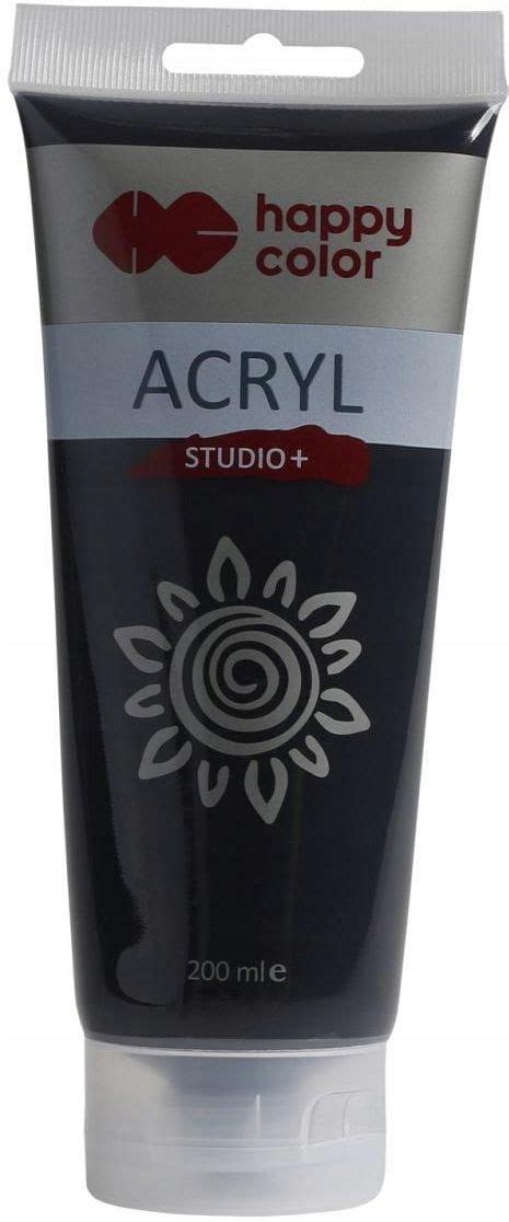 Farba Akrylowa Czarna 200 Ml Studio Happy Color Ceny I Opinie