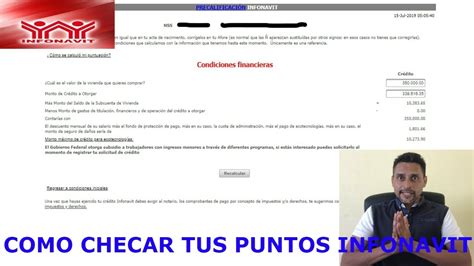 CÓmo Checar Tus Puntos En Infonavit Youtube