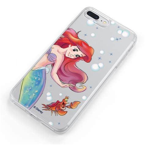 Capa Oficial Disney Ariel E Sebastian Bubbles Para LG K50s A Pequena