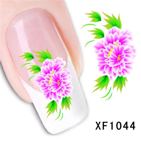 Buy 1pcs Diy Water Transfer Nail Art Stickers Flower For Nail Art Tools