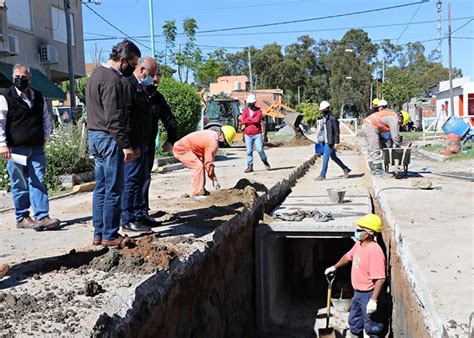 Reinician Obra De Desag Es Pluviales En Ensenada Provincia De Buenos