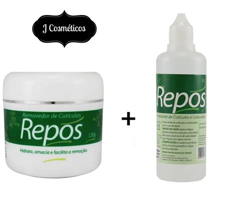 Kit Repos Creme Removedor 120grs Amaciante Cutículas 120ml R 19 95