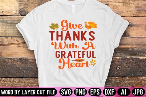 Give Thanks With A Grateful Heart Svg Graphic By Fancy Svg · Creative Fabrica