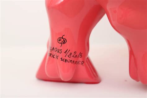 Patrick Schumacher - Pigasus - Pink resin sculpture, Resin Sculpture For Sale at 1stdibs