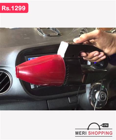 Powerful Suction Mini Car Vacuum Cleaner with LED Light Rs.1299 Only!