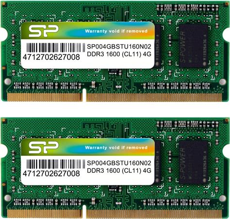 Jp シリコンパワー ノートpc用メモリ 204pin So Dimm Ddr3 1333 Pc3 10600 4gb×