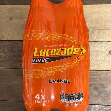 4x Lucozade Energy Orange Bottles 1 Pack Of 4x380ml And Low Price Foods Ltd