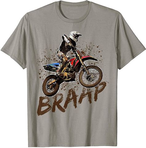 Braap Dirt Bike Racing Off Road Motocross Racing T Shirt In Dirt