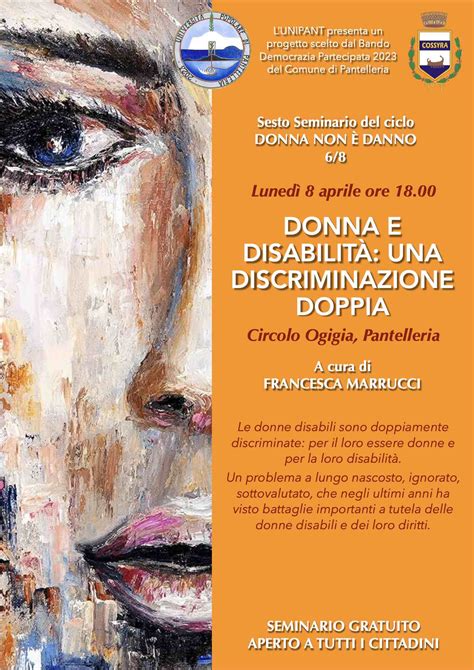 Pantelleria Lunedì Il Seminario Sulle Donne Con Disabilità