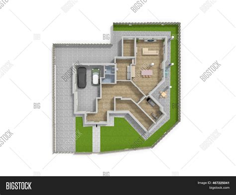 3d Floor Plan Real Image & Photo (Free Trial) | Bigstock