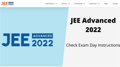 Jee Advanced 2022 Iit Jee Entrance Test On 28th August Check Exam