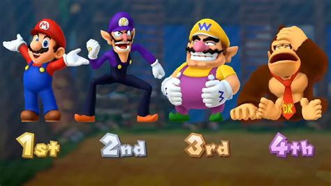 Mario Party Minigames Donkey Kong Vs Mario Vs Waluigi Vs Wario