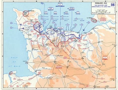 Normandy France The D Day Beaches Tour A Map Showing The Landing